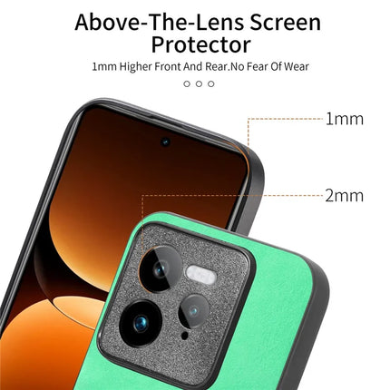 For Realme GT 7 Pro 5G Leather Back Case Compatible with MagSafe Skin-touch Phone Cover