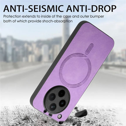 For Oppo Find X8 5G Leather Back Case Compatible with MagSafe Skin-touch Phone Cover
