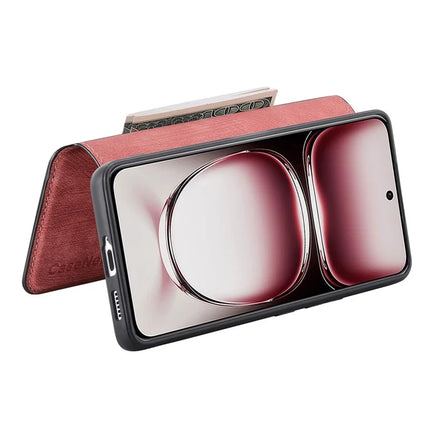 For Oppo Reno12 5G (Global) Case CASENEO Detachable Magnetic RFID Block Leather Phone Wallet Cover