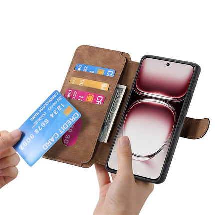 For Oppo Reno12 5G (Global) Case CASENEO Detachable Magnetic RFID Block Leather Phone Wallet Cover