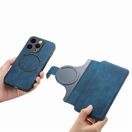 For iPhone 15 Pro Max Case CASENEO Detachable Magnetic RFID Block Leather Phone Wallet Cover