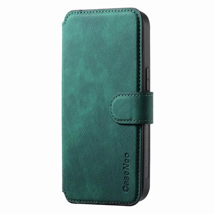 For iPhone 15 Pro Max Case CASENEO Detachable Magnetic RFID Block Leather Phone Wallet Cover