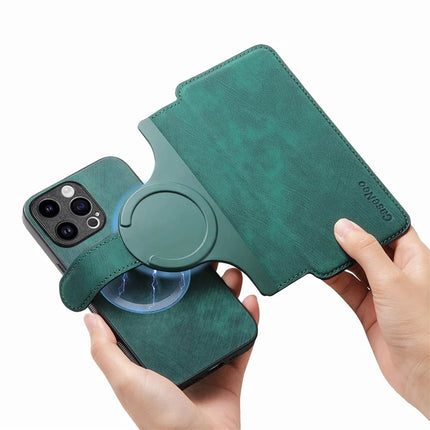 For iPhone 15 Pro Max Case CASENEO Detachable Magnetic RFID Block Leather Phone Wallet Cover