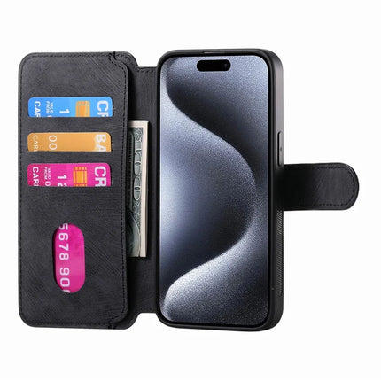 For iPhone 15 Pro Max Case CASENEO Detachable Magnetic RFID Block Leather Phone Wallet Cover