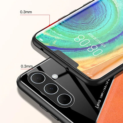 For Samsung Galaxy A36 5G Case Leather Coated PC+TPU Phone Back Cover
