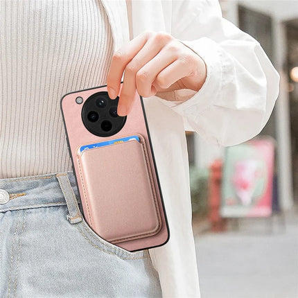 For Oppo Find X8 5G Case Detachable Magnetic Card Bag Leather Phone Back Cover