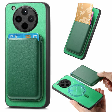 For Oppo Find X8 5G Case Detachable Magnetic Card Bag Leather Phone Back Cover - Green
