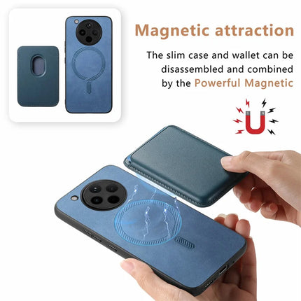 For Oppo Find X8 5G Case Detachable Magnetic Card Bag Leather Phone Back Cover