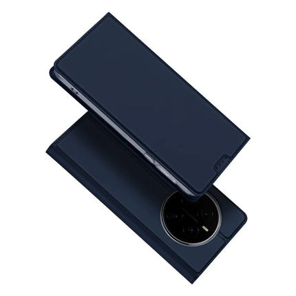 For Honor Magic7 Pro 5G Case DUX DUCIS Skin Pro Series Leather Stand Cover Card Holder - Blue
