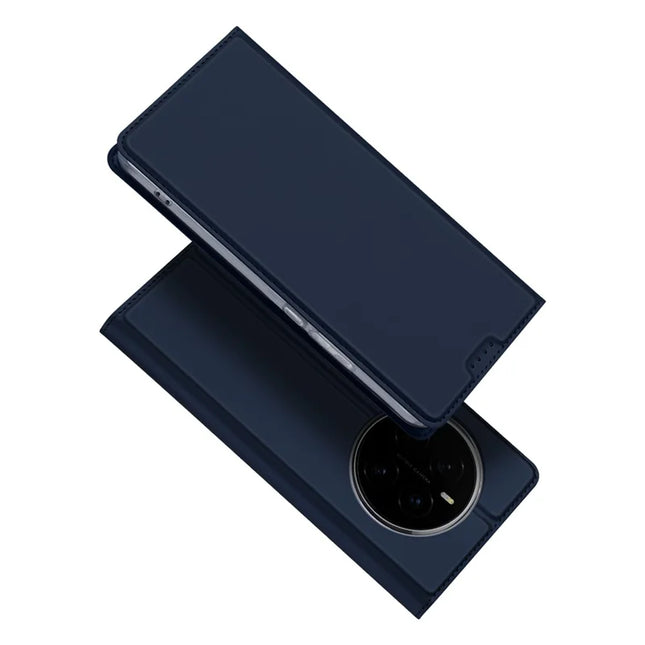 For Honor Magic7 5G Case DUX DUCIS Skin Pro Series Leather Stand Cover Card Holder - Blue