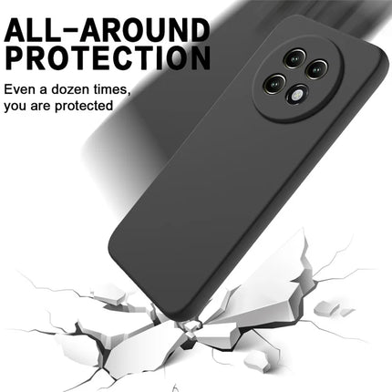 For Realme P1 Speed 5G Case Liquid Silicone Phone Back Cover with Hand Strap