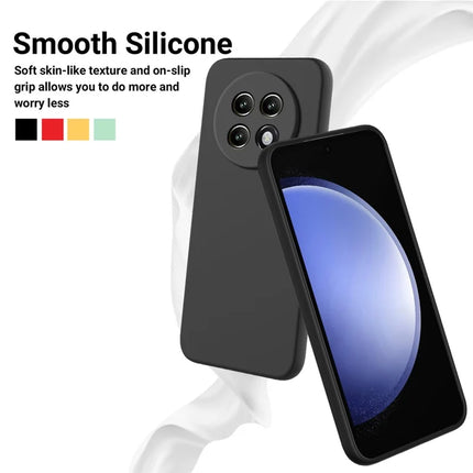 For Realme P1 Speed 5G Case Liquid Silicone Phone Back Cover with Hand Strap