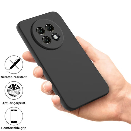 For Realme P1 Speed 5G Case Liquid Silicone Phone Back Cover with Hand Strap