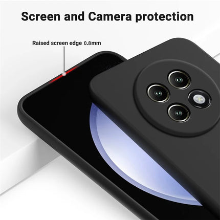 For Realme P1 Speed 5G Case Liquid Silicone Phone Back Cover with Hand Strap