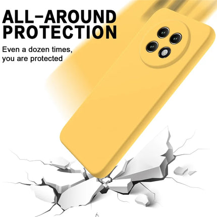For Realme P1 Speed 5G Case Liquid Silicone Phone Back Cover with Hand Strap