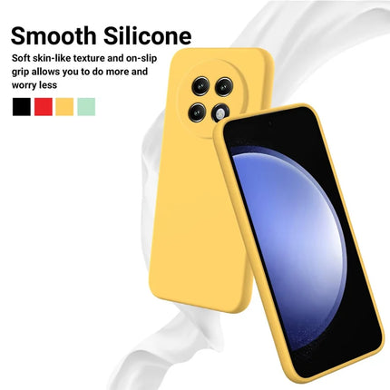 For Realme P1 Speed 5G Case Liquid Silicone Phone Back Cover with Hand Strap