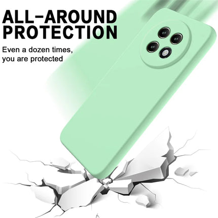For Realme P1 Speed 5G Case Liquid Silicone Phone Back Cover with Hand Strap