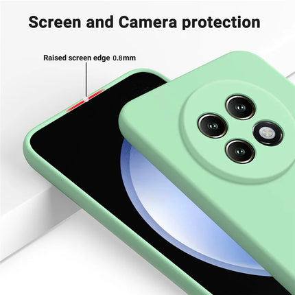 For Realme P1 Speed 5G Case Liquid Silicone Phone Back Cover with Hand Strap