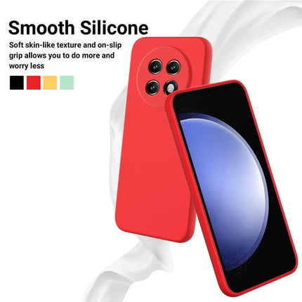 For Realme P1 Speed 5G Case Liquid Silicone Phone Back Cover with Hand Strap