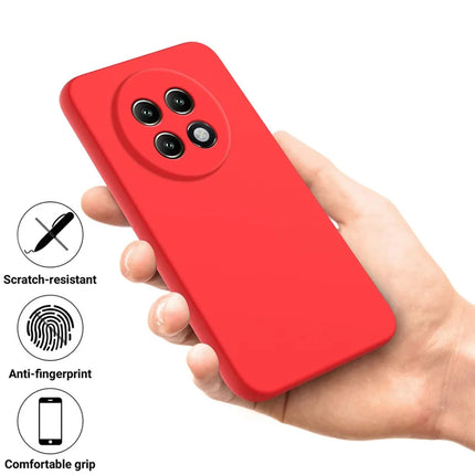 For Realme P1 Speed 5G Case Liquid Silicone Phone Back Cover with Hand Strap