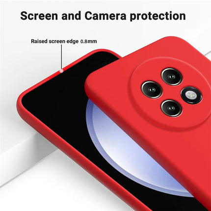 For Realme P1 Speed 5G Case Liquid Silicone Phone Back Cover with Hand Strap
