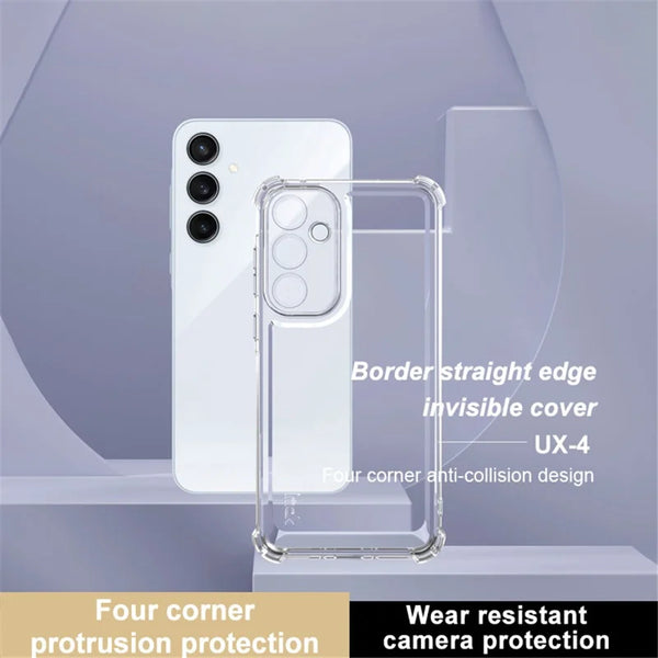 ShopCaseCart Cover Case Samsung Galaxy A35 5G Protective cover Straight Frame Four Corner Impact-resistant Clear TPU Guard