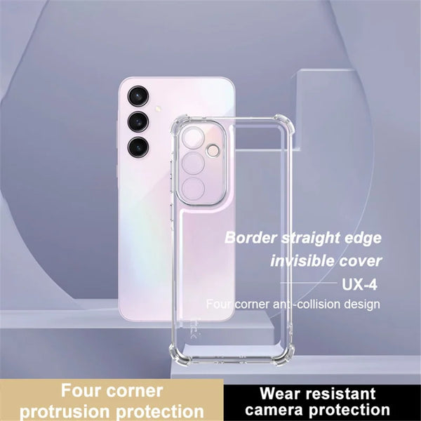 ShopCaseCart Cover Case Samsung Galaxy A55 5G Protective cover Straight Frame Four Corner Impact-resistant Clear TPU Guard