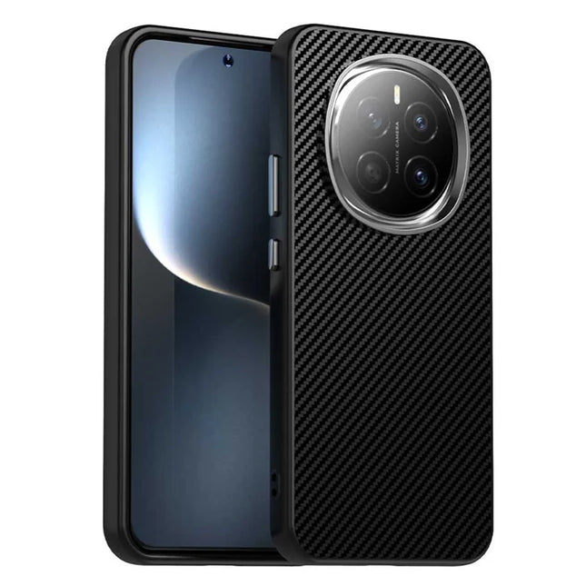 For Honor Magic7 5G Case Hybrid Phone Back Cover Carbon Fiber Texture - Black