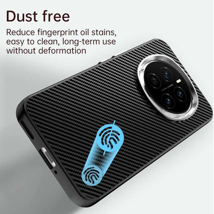 For Honor Magic7 5G Case Hybrid Phone Back Cover Carbon Fiber Texture