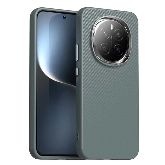 For Honor Magic7 5G Case Hybrid Phone Back Cover Carbon Fiber Texture - Grey