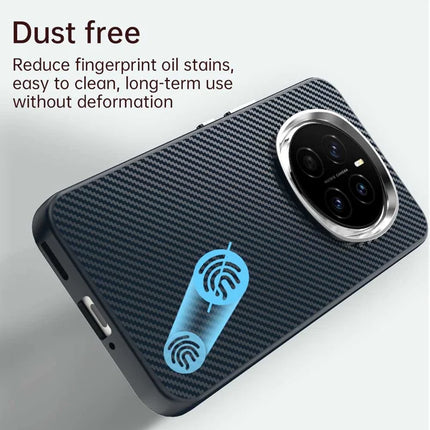 For Honor Magic7 5G Case Hybrid Phone Back Cover Carbon Fiber Texture