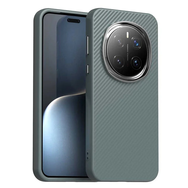 For Honor Magic7 Pro 5G Case Hybrid Phone Back Cover Carbon Fiber Texture - Grey