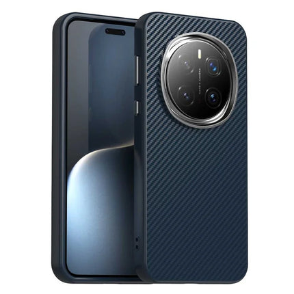 For Honor Magic7 Pro 5G Case Hybrid Phone Back Cover Carbon Fiber Texture - Blue