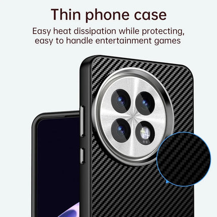 For OnePlus 13 Case Hybrid Phone Back Cover Carbon Fiber Texture