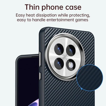 For OnePlus 13 Case Hybrid Phone Back Cover Carbon Fiber Texture