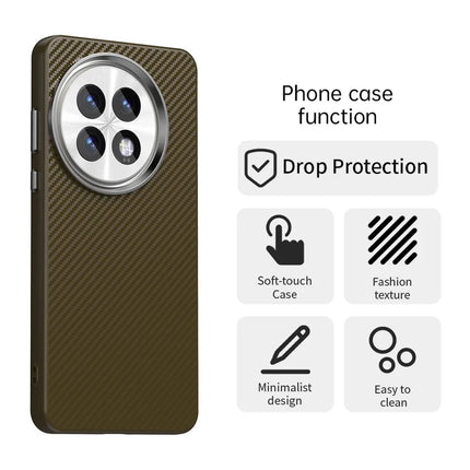 For OnePlus 13 Case Hybrid Phone Back Cover Carbon Fiber Texture