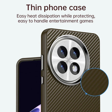 For OnePlus 13 Case Hybrid Phone Back Cover Carbon Fiber Texture