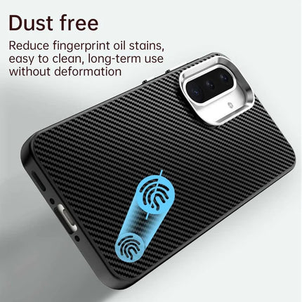 For Samsung Galaxy A36 5G Case Hybrid Phone Back Cover Carbon Fiber Texture