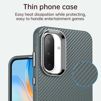 For Samsung Galaxy A36 5G Case Hybrid Phone Back Cover Carbon Fiber Texture