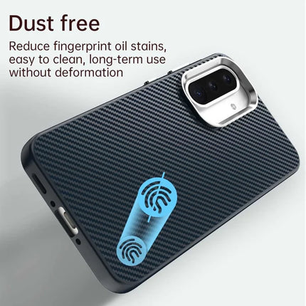 For Samsung Galaxy A36 5G Case Hybrid Phone Back Cover Carbon Fiber Texture