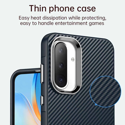 For Samsung Galaxy A36 5G Case Hybrid Phone Back Cover Carbon Fiber Texture