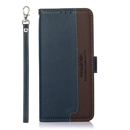 KHAZNEH For Motorola Moto G15 4G Case RFID Blocking Wallet PU Leather Phone Cover