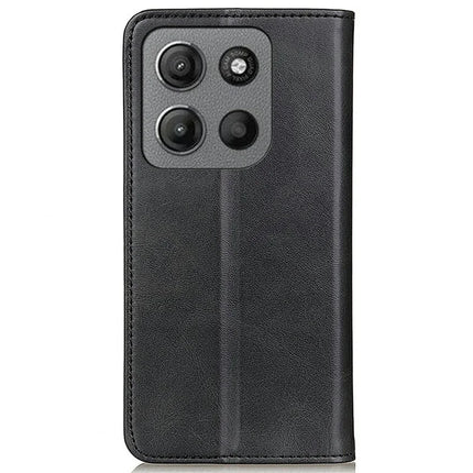 For Motorola Moto G15 4G Case Split Leather Flip Wallet Phone Cover