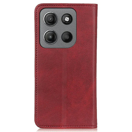 For Motorola Moto G15 4G Case Split Leather Flip Wallet Phone Cover