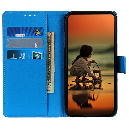 For Motorola Moto G15 4G Wallet Case PU Leather Phone Cover Litchi Texture