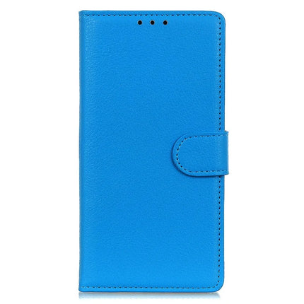 For Motorola Moto G15 4G Wallet Case PU Leather Phone Cover Litchi Texture