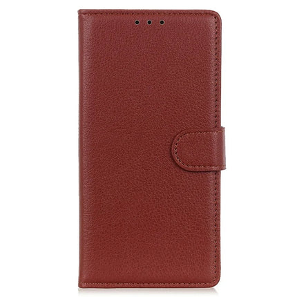For Motorola Moto G15 4G Wallet Case PU Leather Phone Cover Litchi Texture