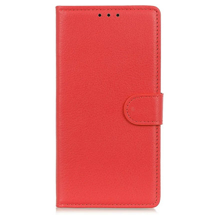 For Motorola Moto G15 4G Wallet Case PU Leather Phone Cover Litchi Texture