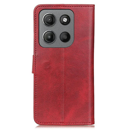 For Motorola Moto G15 4G Stand Wallet Case Cowhide Texture Leather Phone Cover