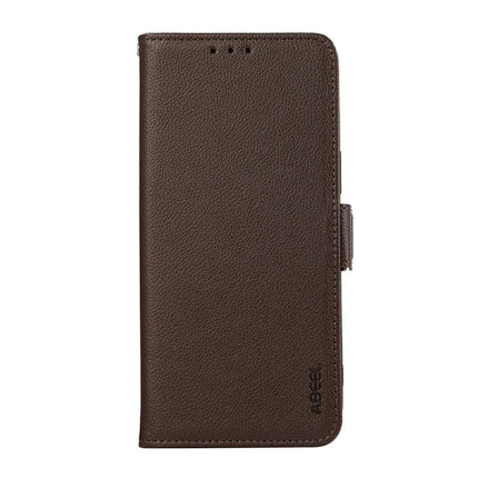 ABEEL For Motorola Moto G15 4G Case Litchi Texture Leather RFID Blocking Phone Cover
